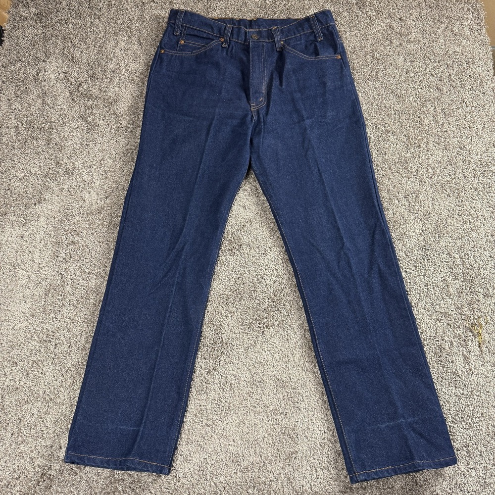 VTG 80s Levis 20508 Mens Jeans 34x30 Straight Leg Orange Tab Made USA Denim
